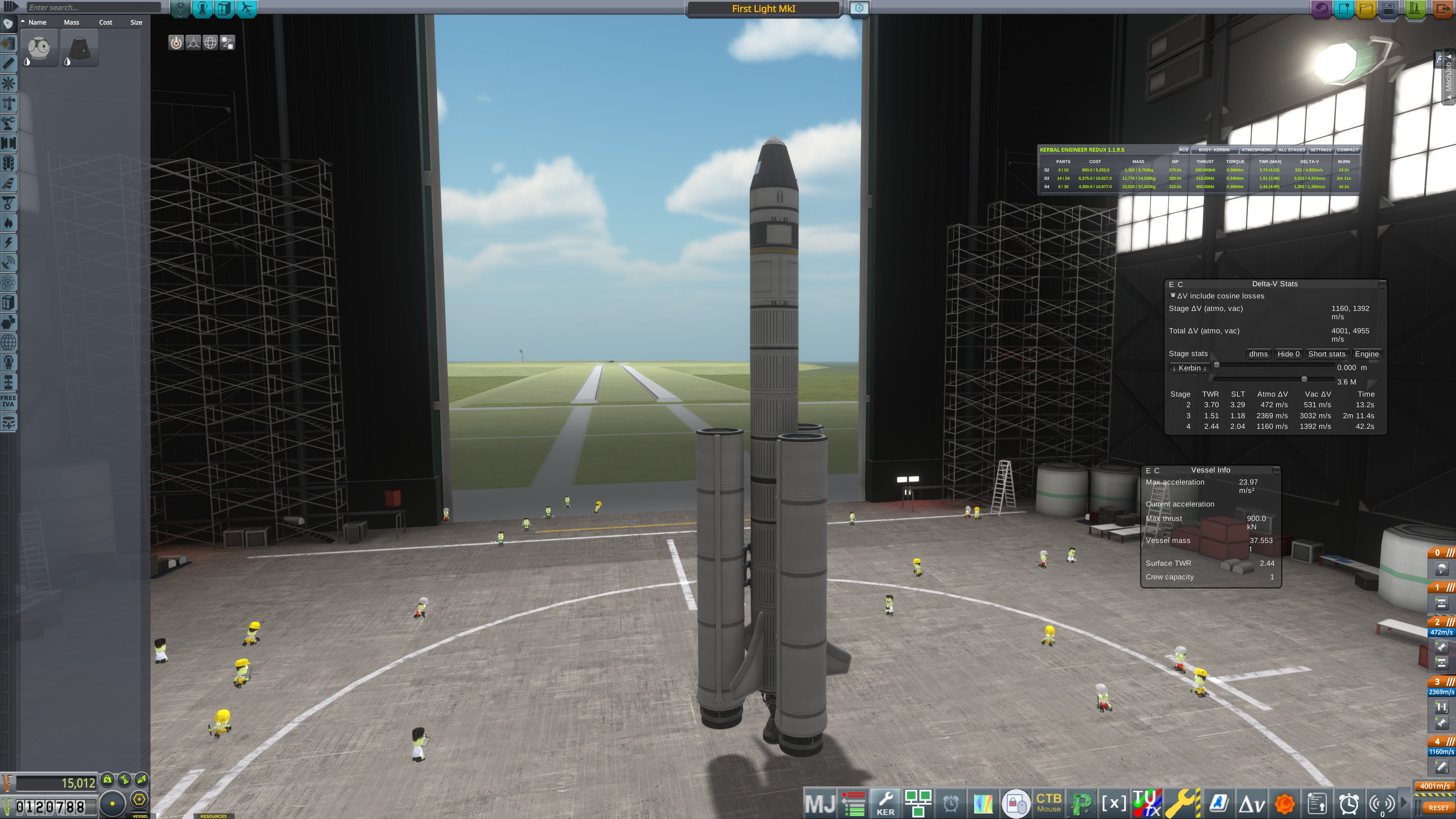 Screenshot of the rocket designed to fulfill the Valiant contract.